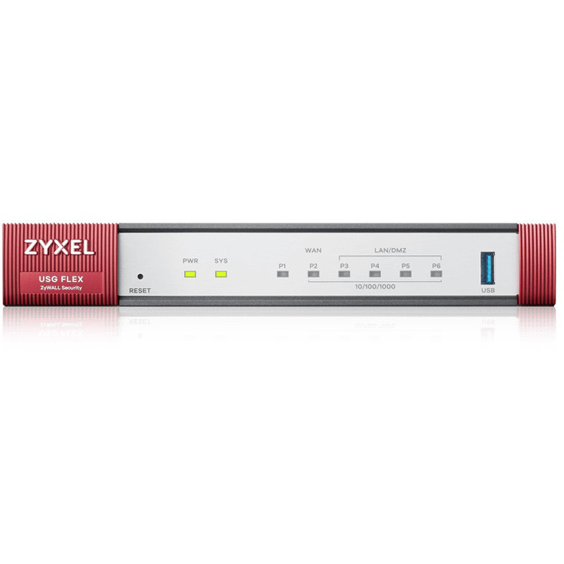 Міжмережевий екран ZYXEL USG FLEX 100 (USGFLEX100-EU0111F) Grey/Red Харьков - изображение 1