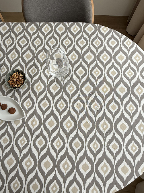 Ecotton Скатертина столова Ecotton DUCK 170х220 см водовідштовхувальна Абстракт сірий (27951/29 Киев - изображение 9