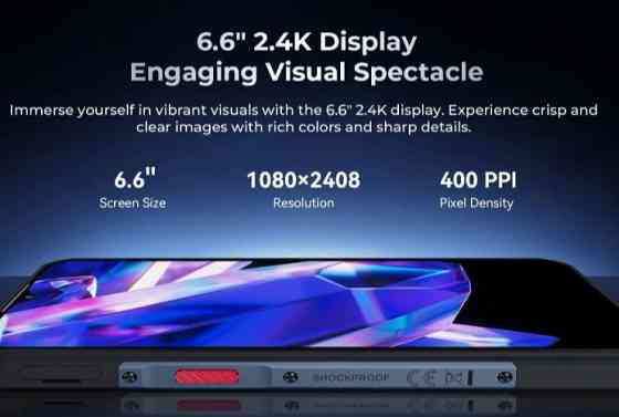 Телефон Oukitel WP35 5G 8/256Gb. Green 11000mAh. Dim 6100 IPS 6.6