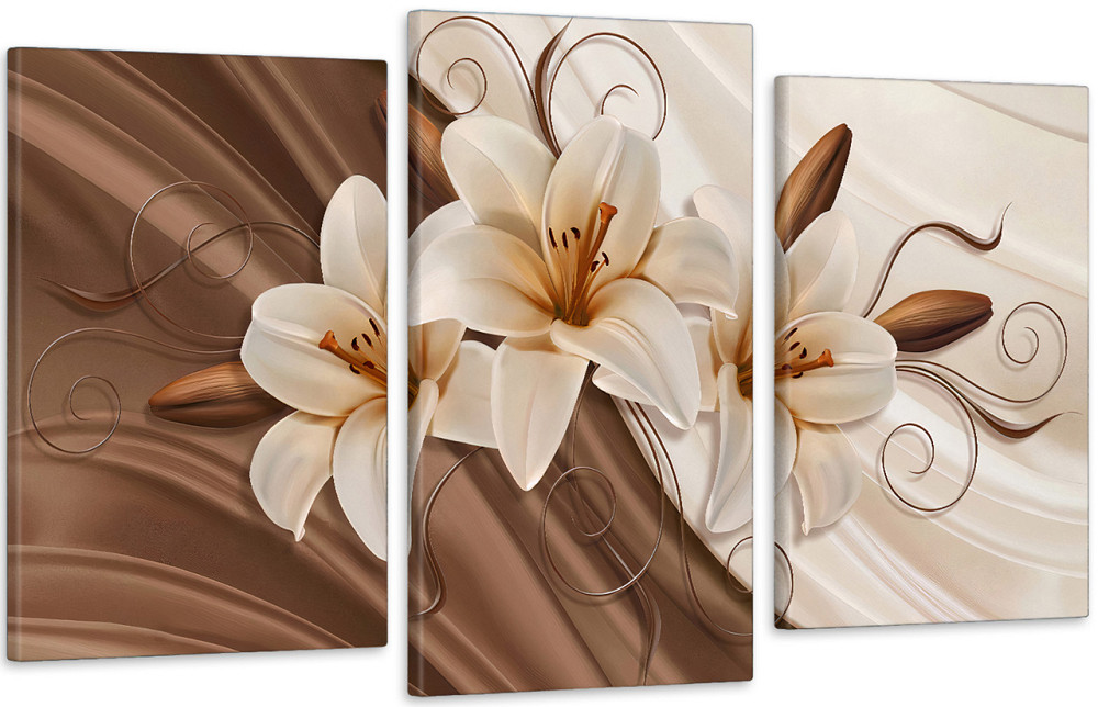 Модульна картина у вітальню/ спальню Лілії    Art-581_3 Київ - фото 1