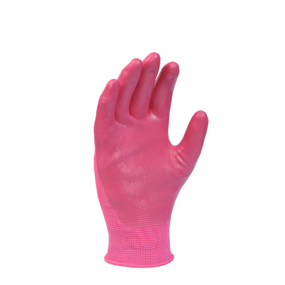 Рукавички 4591 D-OIL трикотаж нітрилове покриття неповний облив р.7(S) рожевий ДКГ Житомир