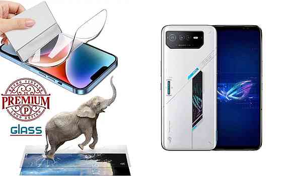 Полиуретановая пленка Asus ROG Phone 6, 6 Pro, 6D, Premium, толщина 0,2 мм Киев