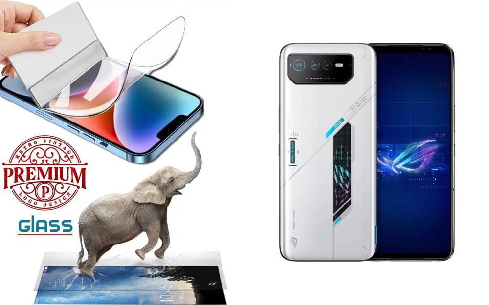 Полиуретановая пленка Asus ROG Phone 6, 6 Pro, 6D, Premium, толщина 0,2 мм Киев - изображение 1