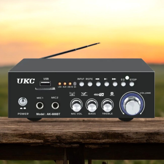 Універсальний Підсилювач Звуку AMP 688 BT Bluetooth FM USB SD AUX Портативний Потужний Стерео 110Вт Одеса - фото 1