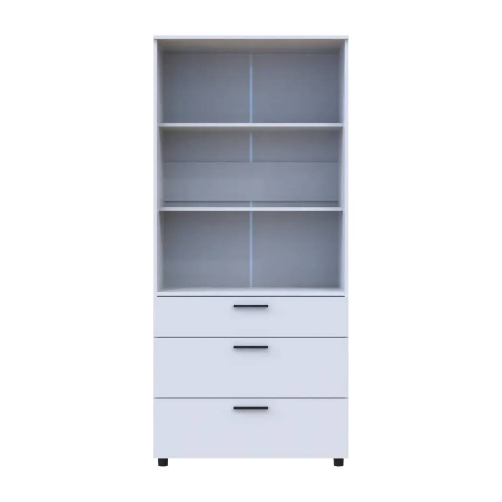 Шафа для одягу Doros Торн Білий 2 ДСП/3Ш (полиці) 90х51.6х200 (DRS-012020) Львів - фото 4