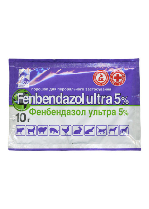 Фенбендазол ультра 5% (10 г), O.L.KAR Винница - изображение 1