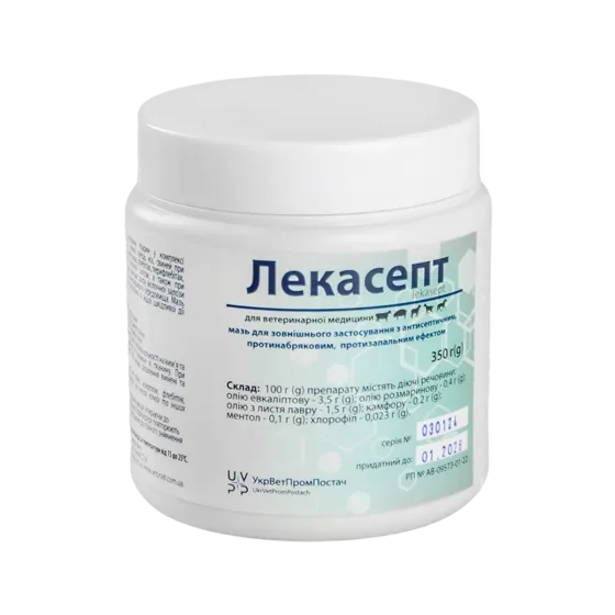 Мазь Лекасепт 350 г Укрзооветпромпостач Винница