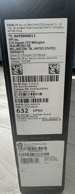 Ноутбук HP Victus 15.6 ryzen7rtx4050 1TB Київ - фото 2