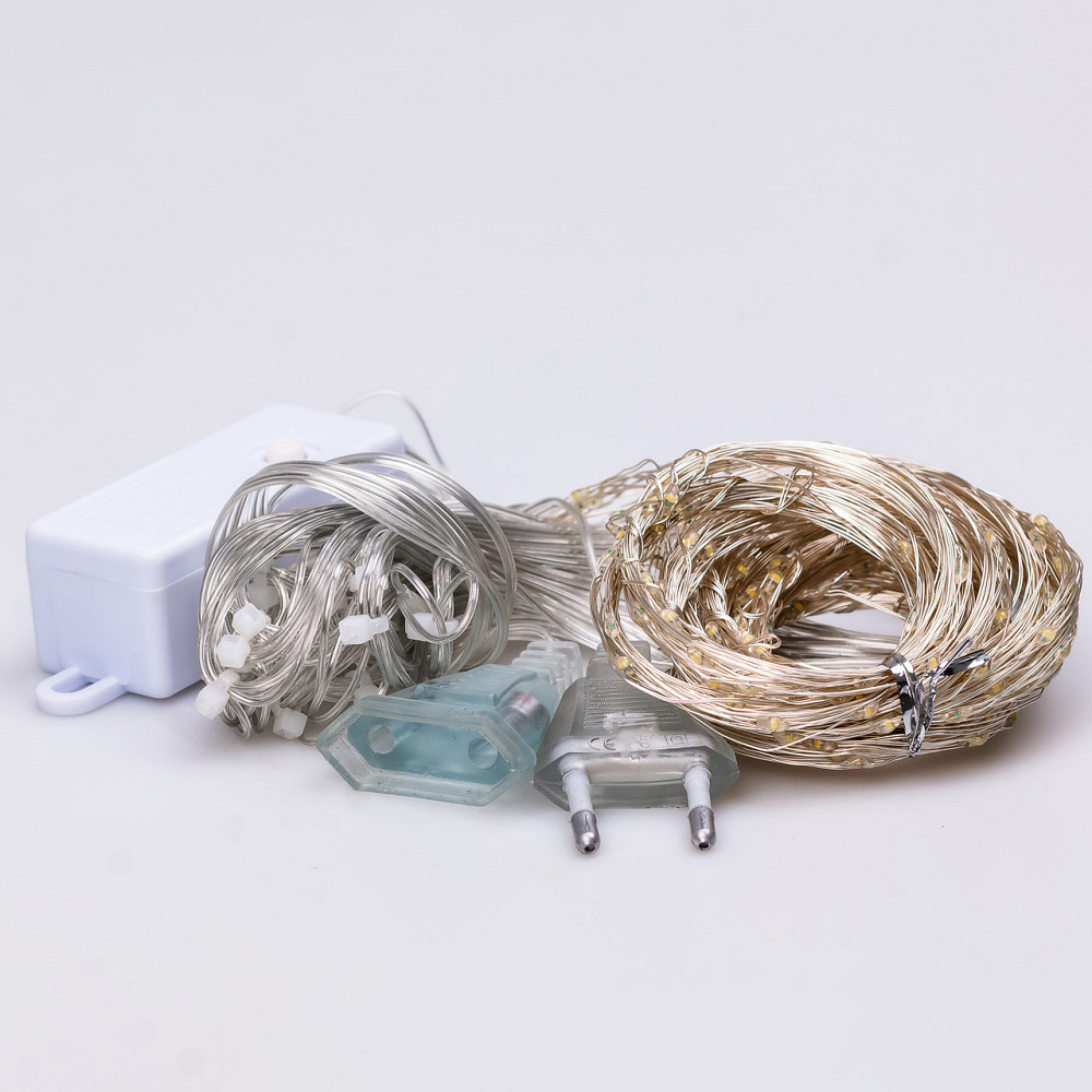 Garlando Гірлянда штора світлодіодна GarlandoPro Роса 200LED 3х2м 10 ліній 8 режимів гірлянда к Коломия - фото 9