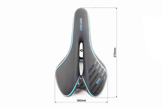 Сидіння MTB 270x160мм, чорно-синє "GEL" SD-523 Київ