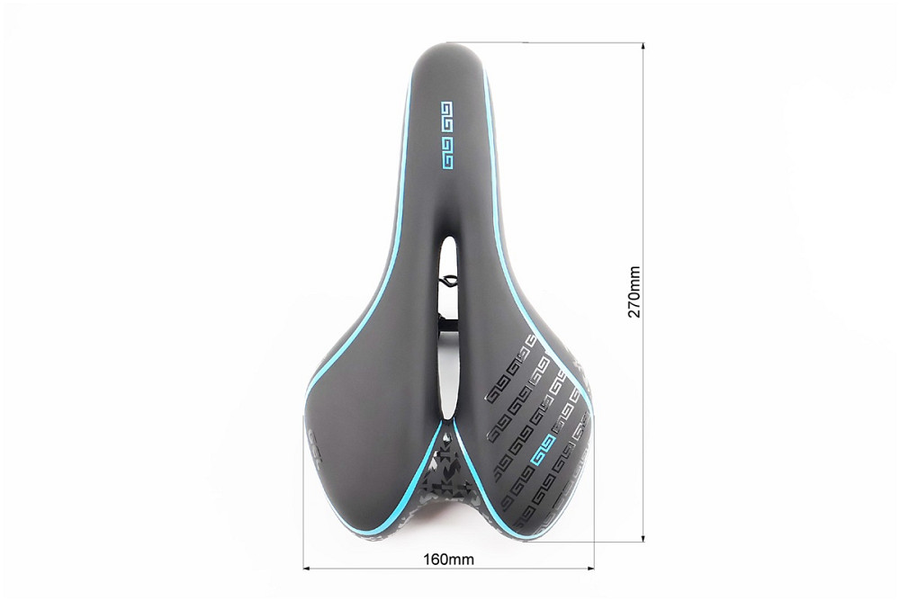 Сидіння MTB 270x160мм, чорно-синє "GEL" SD-523 Київ - фото 3