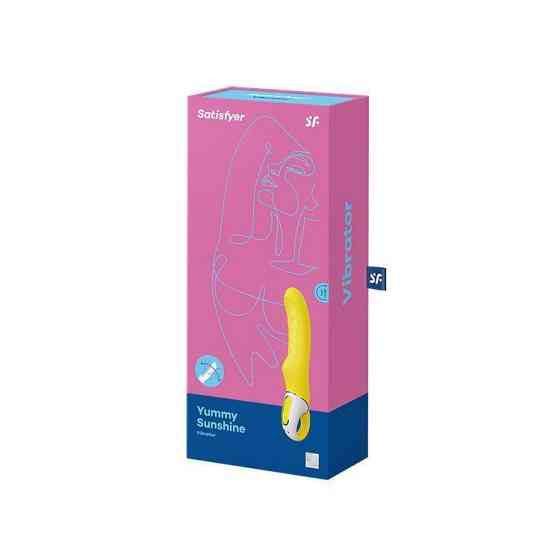 Мощный вибратор Satisfyer Vibes Yummy Sunshine с гибким стволом и стимулирующим рельефом, 12 режимов Sex Aura Киев