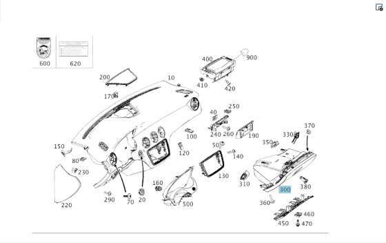 Mercedes-Benz  A1176804200 8L36 Бардачок-пальчатковий ящик CLA Shooting Brake X117 CLA C117 GLA X156 Одесса
