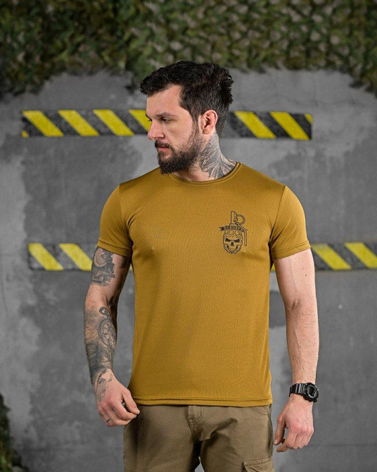 Тактична футболка для відведення поту Сапер coyot ДЛ6512 Одеса - фото 5