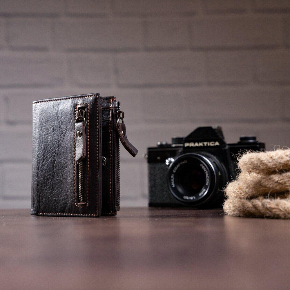 Кошелек мужской Коричневый (Vintage) Киев - изображение 20