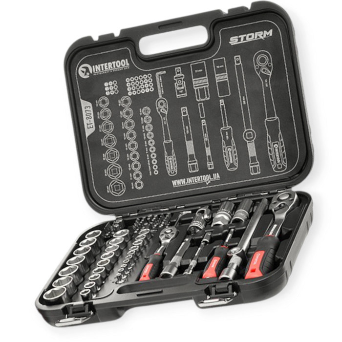 Набір інструменту 1/2", 1/4" 73 шт з бітами PROFI Storm Мукачево - фото 1