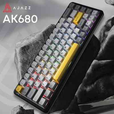 Клавіатура Ajazz AK680 MAX (8+8K) Magnetic Switch RGB Wireless/Bluetooth/USB Black (AK680-M-BGY-A) Вінниця
