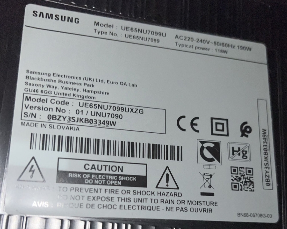 Телевізор Samsung 65" Київ - фото 1