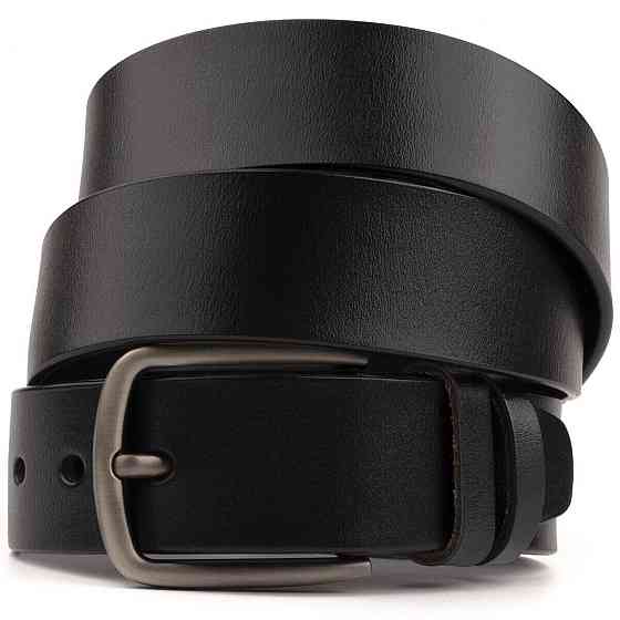 Ремень мужской с классической пряжкой механика Vintage 20316 Черный Киев