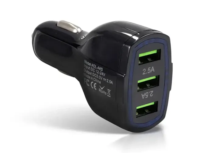 Зарядний пристрій 12В 2,5А QC3.0 USBx3 ADL-AK5 Київ - фото 3