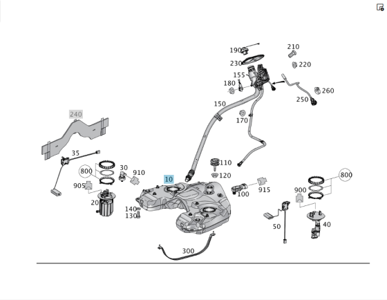 Mercedes-Benz  A1664704400 Паливний бак ML/GLE W166 GLE Coupe C292 Одеса