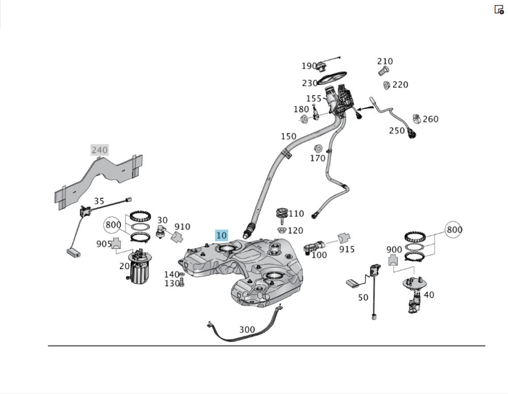 Mercedes-Benz  A1664704400 Паливний бак ML/GLE W166 GLE Coupe C292 Одеса - фото 2