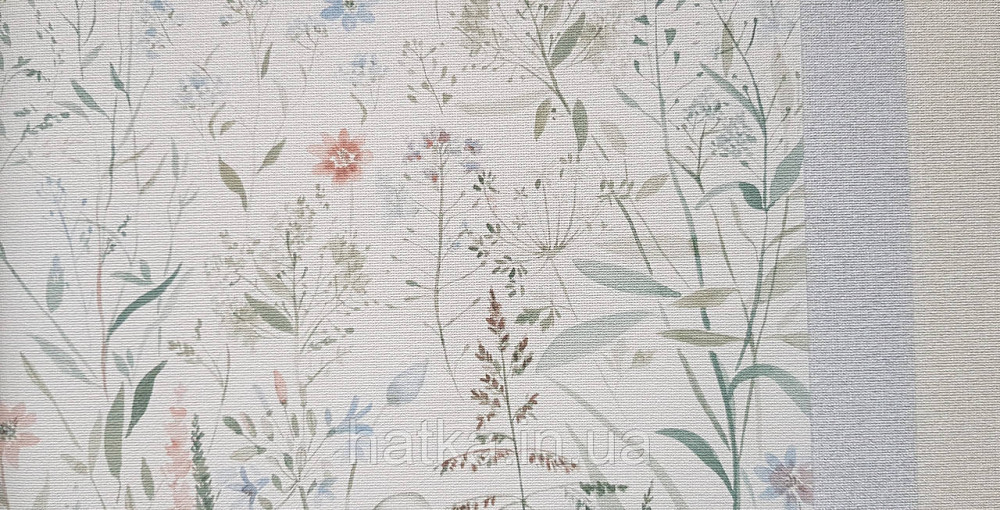 Шпалери вінілові на флізеліні Grandeco Universe метрові прованс квіти листя UR3303 Київ - фото 3
