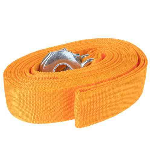 Трос буксирувальний ТР-250-4-1 4т стрічка 48мм х 5м оранжевий гак у пакеті Харків