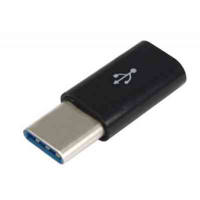 Перехідник Type-C to Micro USB Lapara (LA-Type-C-MicroUSB-adaptor black) Вінниця