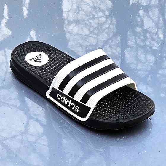 Чоловічі Білі Шльопанці Adidas Чорні Сланці Тапочки Адідас (розміри: 40,41,42,43,44) Дніпро