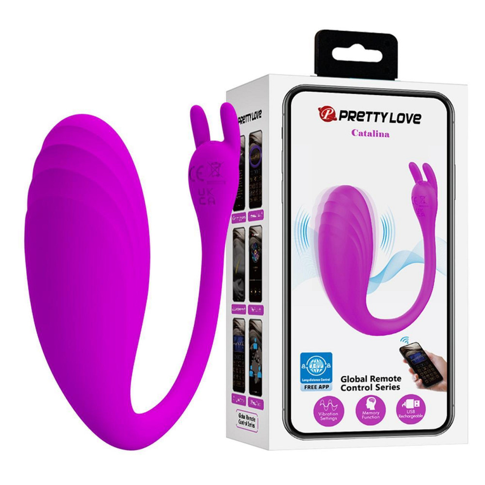 Вибратор PRETTY LOVE Catalina, 12 vibration functions Mobile APP Long-distance Control Sex Aura Киев - изображение 1