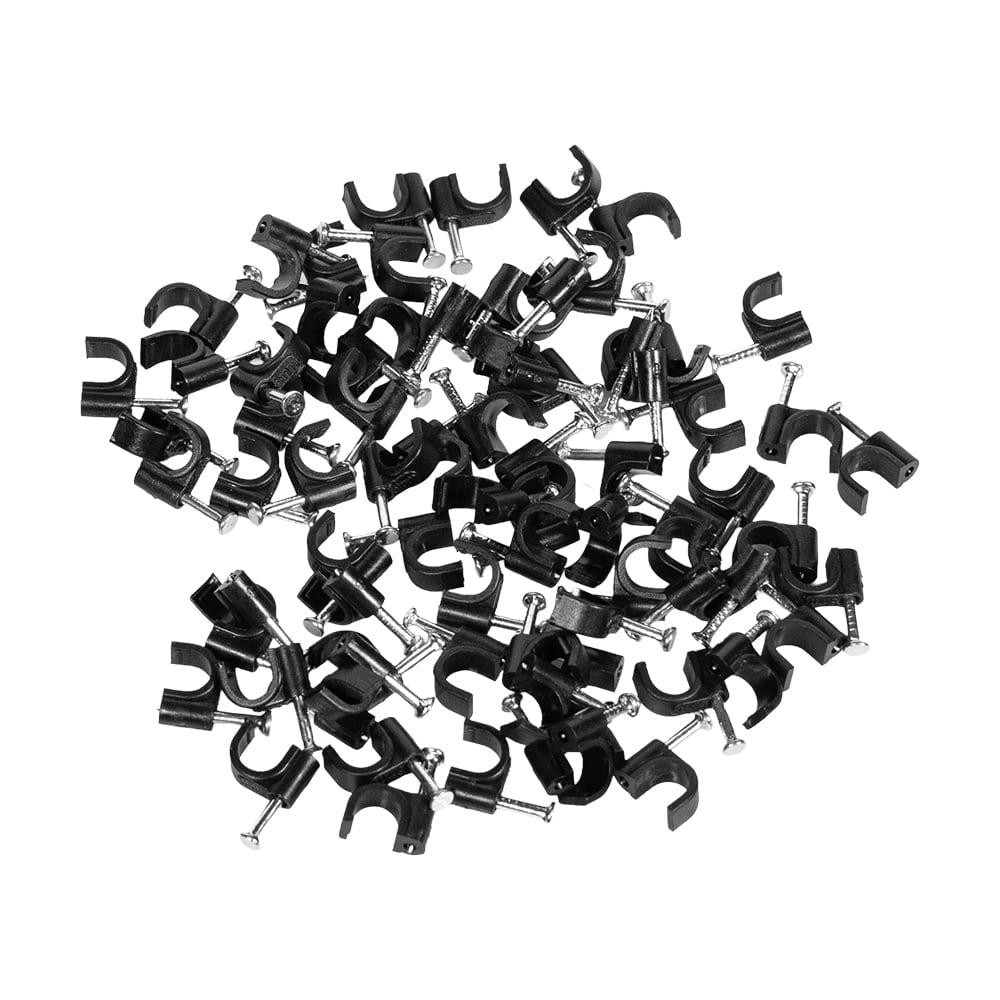 Скоба з цвяхом E-NET 6 мм чорна, 100 штук (94-00323) Київ - фото 3