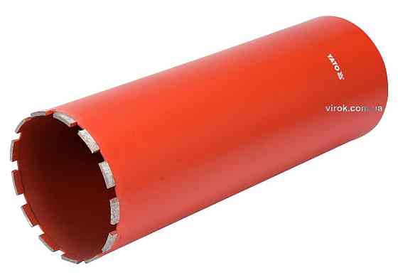 Свердло корончате по каменю, бетону YATO: Ø152 мм, l=430 мм, з алмазн. пругами, хвостовик- М32 [2] Одеса