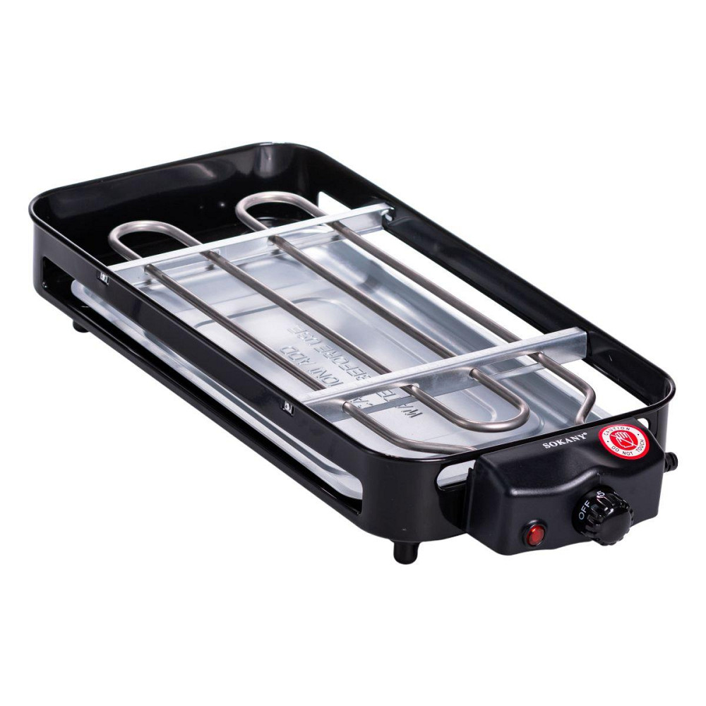 Настільний електричний гриль Sokany чорний 1500 Вт Київ - фото 3