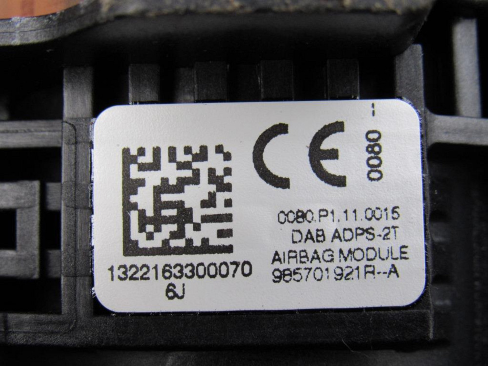 Подушка безпеки водія AirBag Renault Scenic III 2009-2016 (985701921R) Ковель - изображение 1