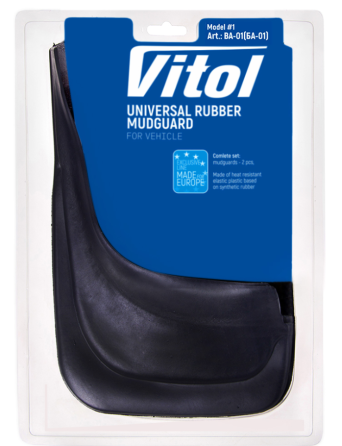 Бризковики універсальні БА-01 гумові/передні (2 шт) Вінниця