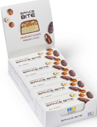 Батончики протеиновые Space Bite 10x45g финик с лесным орехом Киев