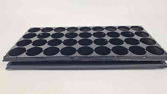 Касета для розсади 44*20,5*4 пластикова з піддоном на 36 V-ячеек-60 см3 (черка діаметр 45 мм*40 мм) (1 шт.) Харків