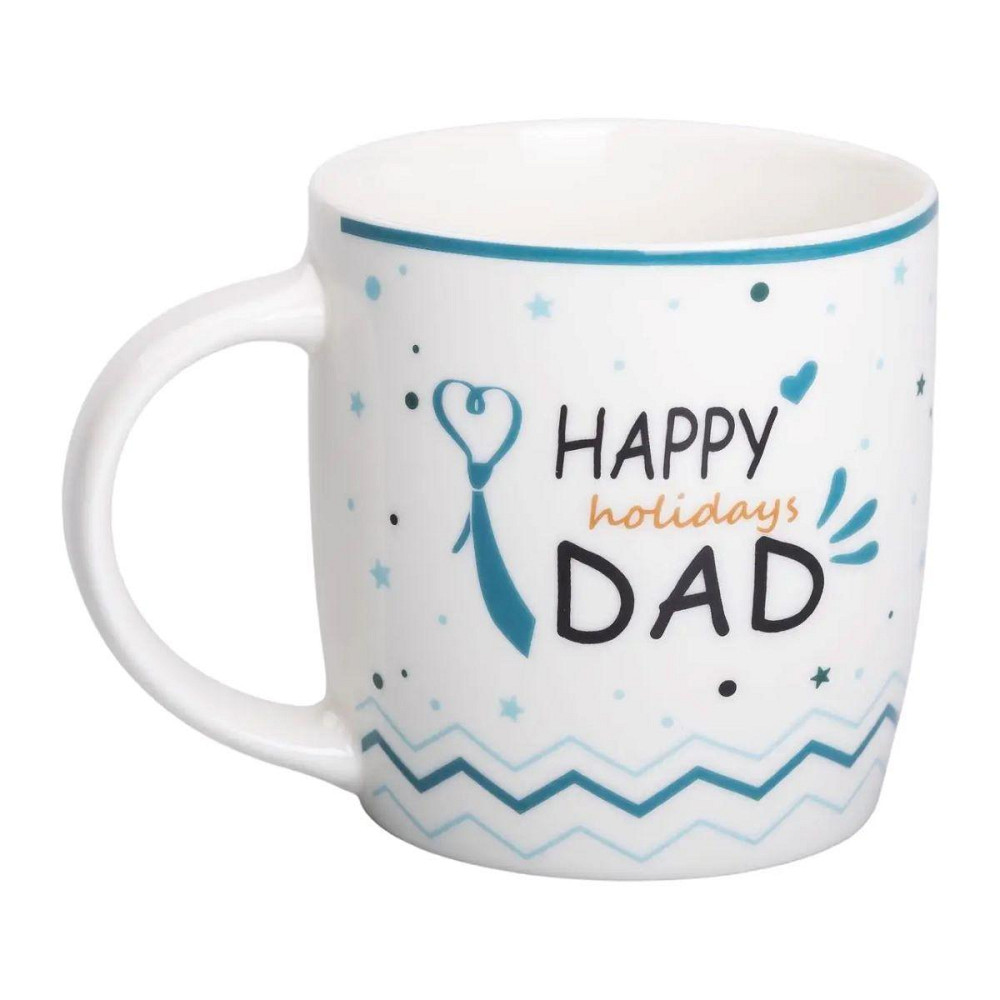 Кружка фарфоровая с надписями 450 (мл) Happy holidays dad RX-N240278HD Киев - изображение 1