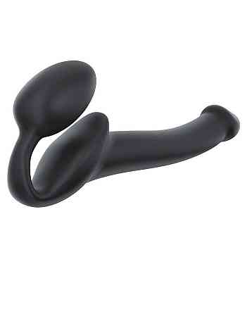 Безремневой страпон Strap-On-Me Black S, полностью регулируемый, диаметр 2,7см Sex Aura Киев
