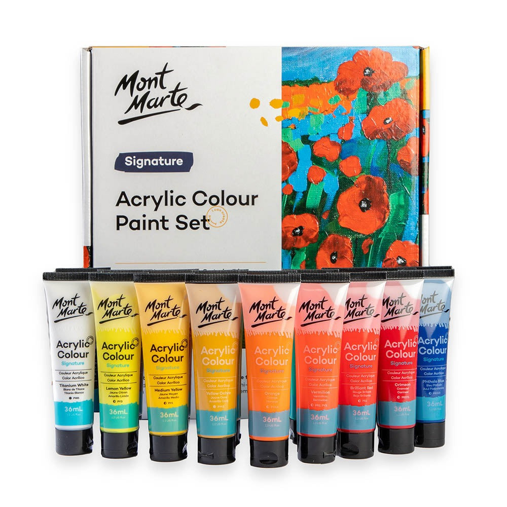 Краски акриловые для рисования Mont Marte Acrylic Colour Paint Set Signature 18pc x 36ml Разные цвета Каменец-Подольский - изображение 1
