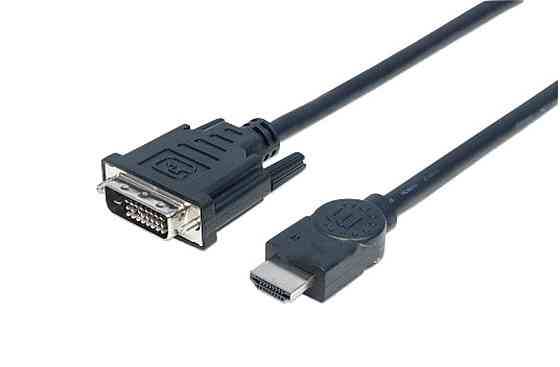 Кабель HDMI M - DVI 24M, 1.5 м, обплетення Винница