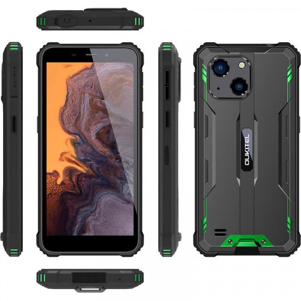 Смартфон Oukitel WP20 Pro 5.93" HD+ /4GB/64GB/ Helio A22 / NFC / 6300mAh / IP69K / 20+5Мп/ Green Київ - фото 9