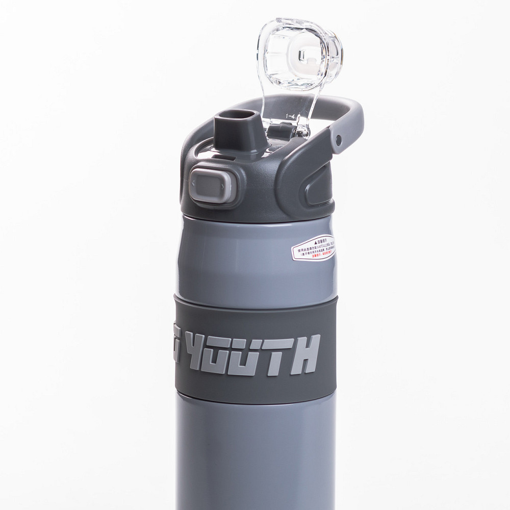 Спортивний термос з мундштуком 680 мл, сірий Київ - фото 4