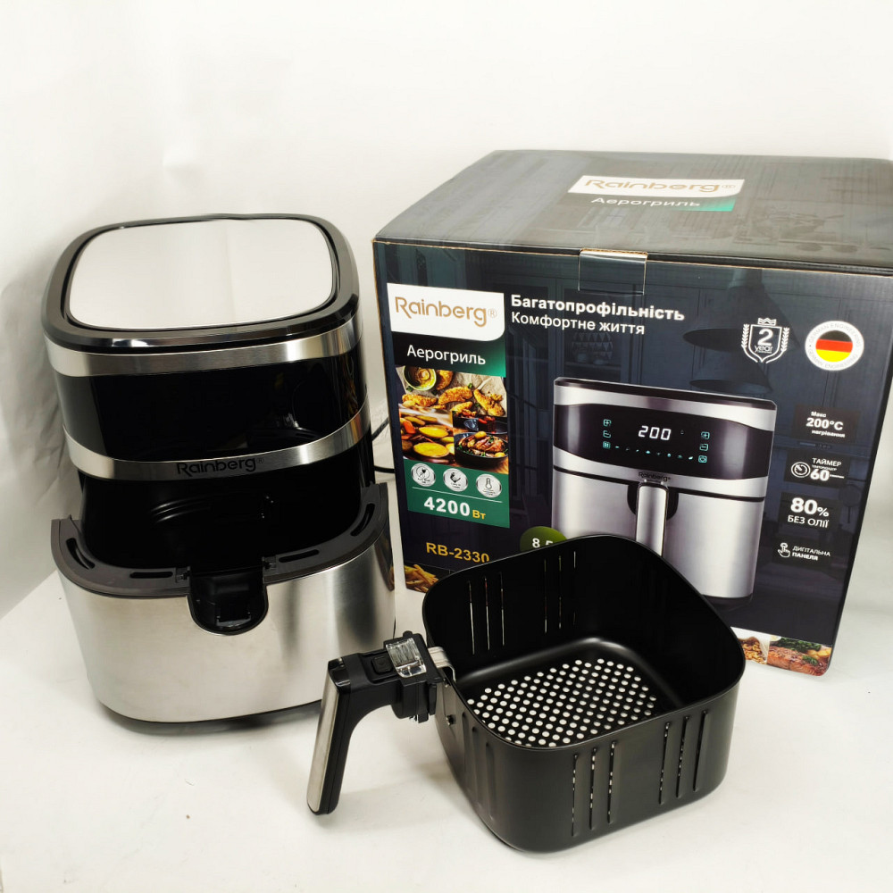 Фритюрница без масла с дисплеем, Фритюрница без масла компактная, Электрические фритюрницы для дома ZM-76 Львов - изображение 6