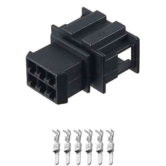 Разъем коннектор 6-кон., 1-929627-1, 191972733, TE Германия, Франция, Германия универс., Audi, Bugatti, Porsche, Seat, Skoda, VW Киев