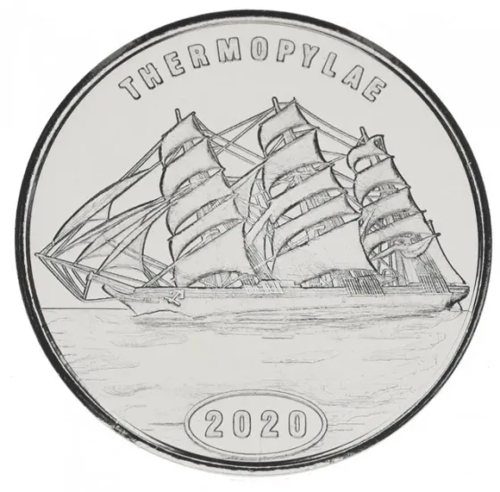 Острів Флорес 1 долар 2020 UNC Індонезія Корабель Вітрильник — Фермопіли Полтава