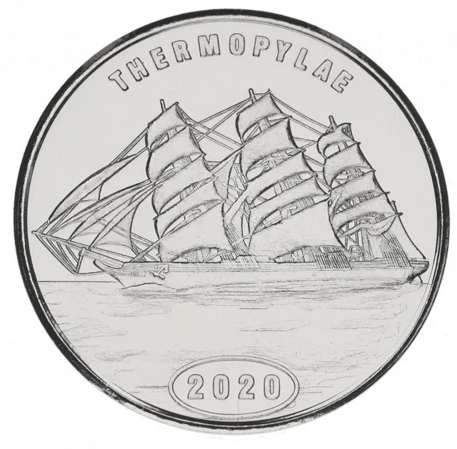 Острів Флорес 1 долар 2020 UNC Індонезія Корабель Вітрильник — Фермопіли Полтава - фото 1