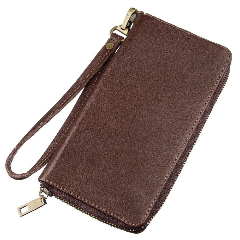 Мужской кожаный клатч SHVIGEL 19124 Коричневый Киев - изображение 2