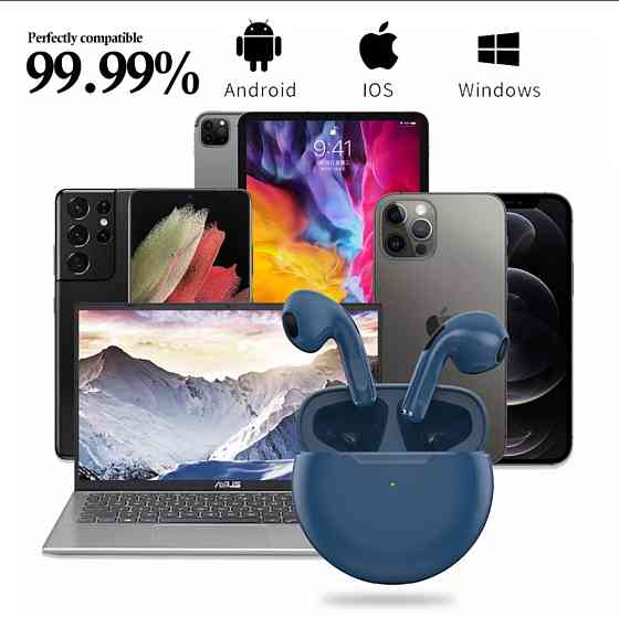 Навушники безпроводні TWS Pro6 (по типу Airpods) Bluetooth 5.0 + EDR Київ